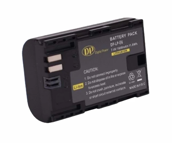Dp LP-E6 Canon Uyumlu Batarya 7.4v 1600mah