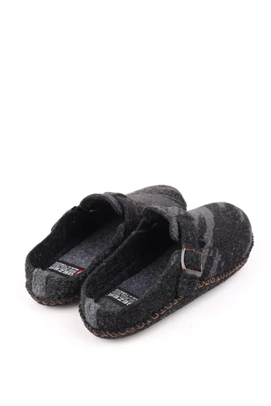 Gezer 15405 Erkek Keçe Sessiz Kaymaz Hafif Taban Ev Misafir Terliği - Resim 10