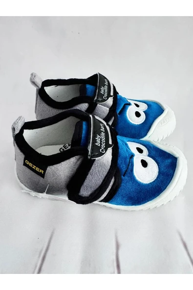 Gezer Kışlık Cırtlı Erkek Çocuk Günlük Okul Kreş Panduf Ayakkabı - 4