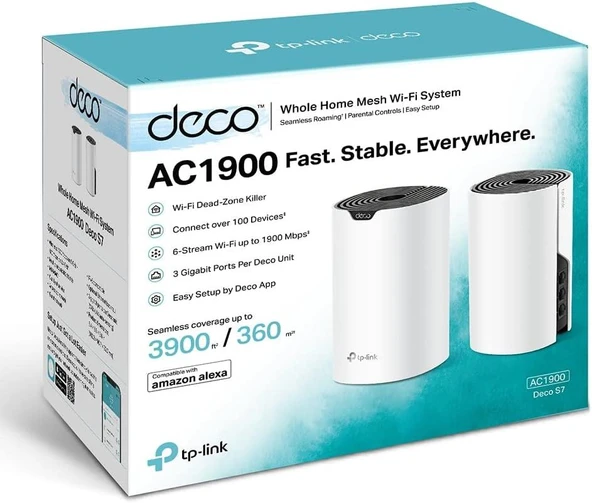 TP-Link Deco S7 1900 Mbps 3'lü Router - outlet - Resim 3