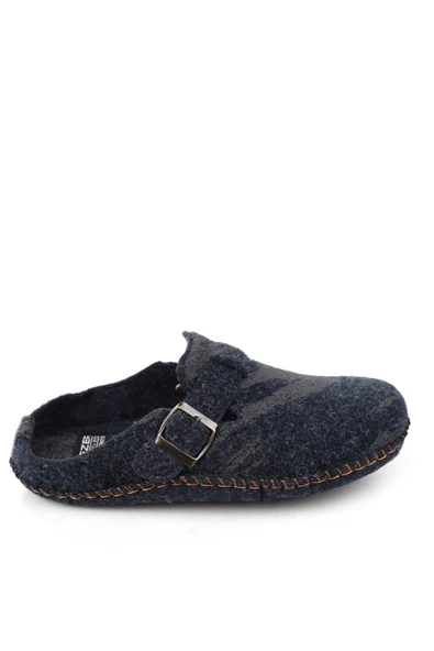 Gezer 15405 Erkek Keçe Sessiz Kaymaz Hafif Taban Ev Misafir Terliği - Resim 6