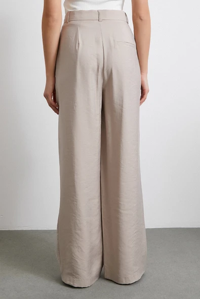 Modal Palazzo Pantolon Bej - 6