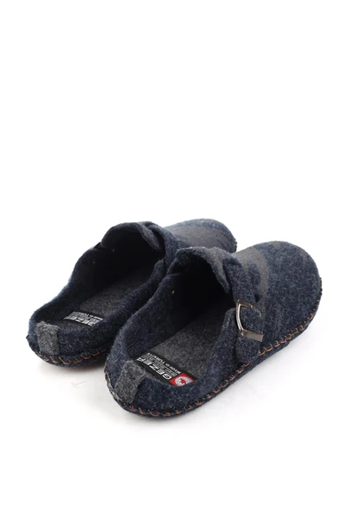 Gezer 15405 Erkek Keçe Sessiz Kaymaz Hafif Taban Ev Misafir Terliği - Resim 12