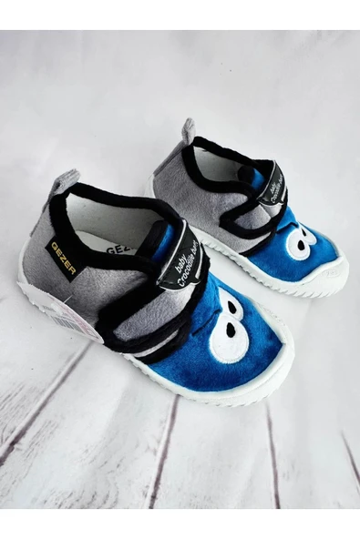 Gezer Kışlık Cırtlı Erkek Çocuk Günlük Okul Kreş Panduf Ayakkabı - 7