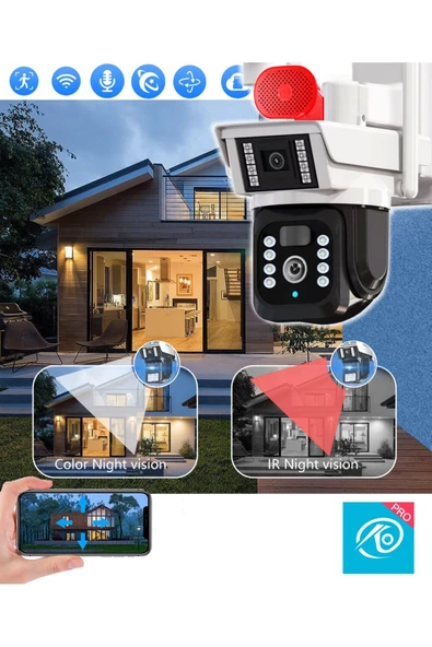 6MP Aİ (YAPAY ZEKA) 4G DUAL LENS SOLAR HAREKETLİ GECE GÖRÜŞ SESLİ TÜRKÇE UYGULAMA AKILLI KAMERA 3940 - 3