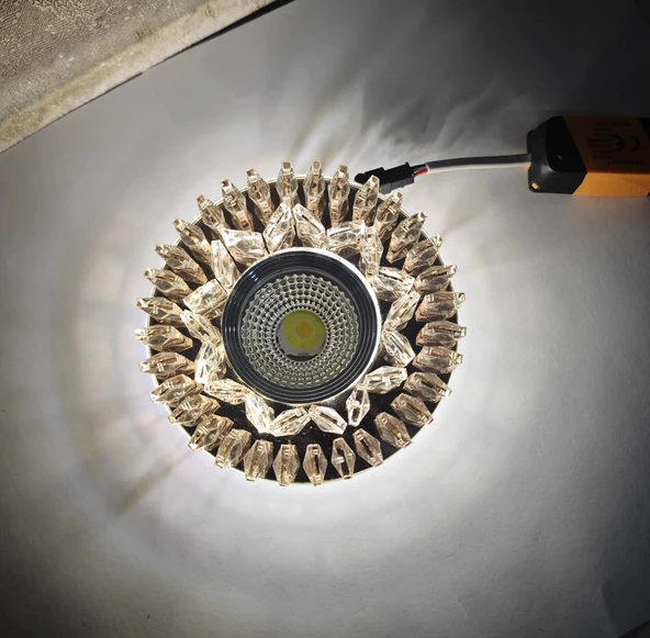 ENBRIGHT 8196 Cam Spot Kasası 5W Beyaz Işık Led Çerçeveli Günışığı - 3
