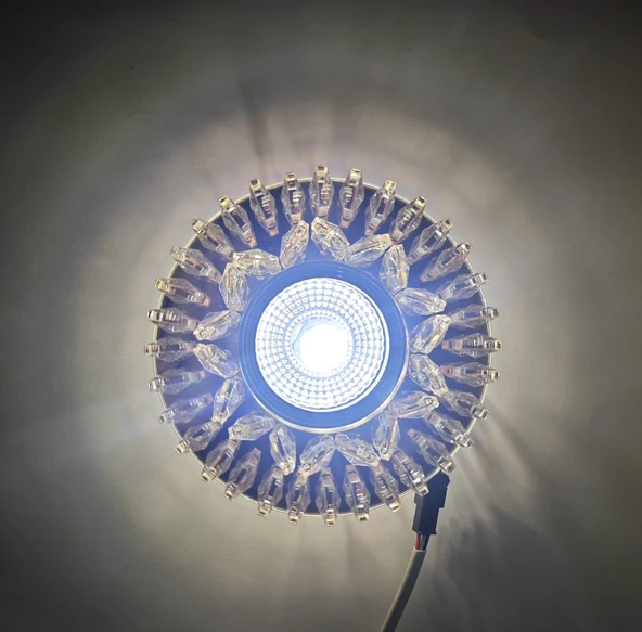 ENBRIGHT 8196 Cam Spot Kasası 5W Beyaz Işık Led Çerçeveli Günışığı - 2