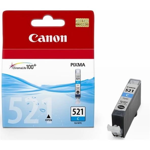 Canon CLI-521C Mavi Mürekkep Kartuş