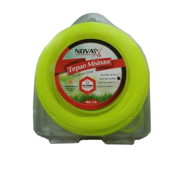 Novax Tırpan Misina Altıgen 3.3 mm 46 Mt.