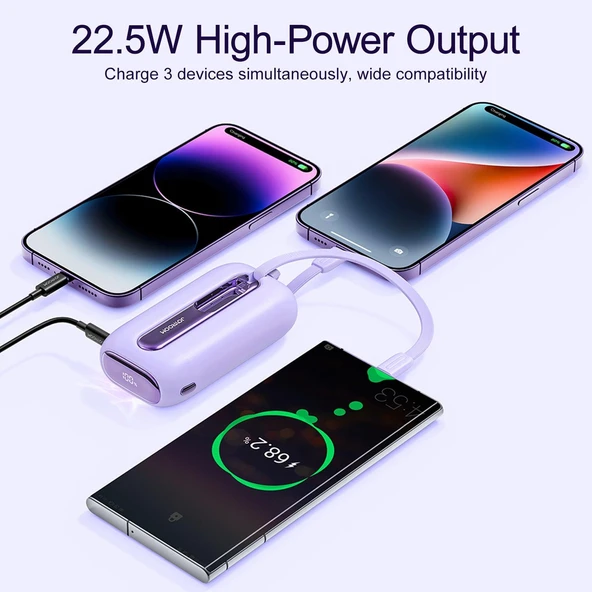 Joyroom 22.5W Mini Kablolu Power Bank 10.000 mAh - 8