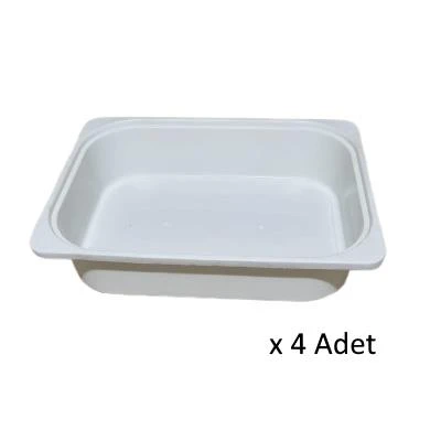 Kenzlife çamaşır mutfak sepeti byz 10*040*30 plastik sepet 04 adet - 2