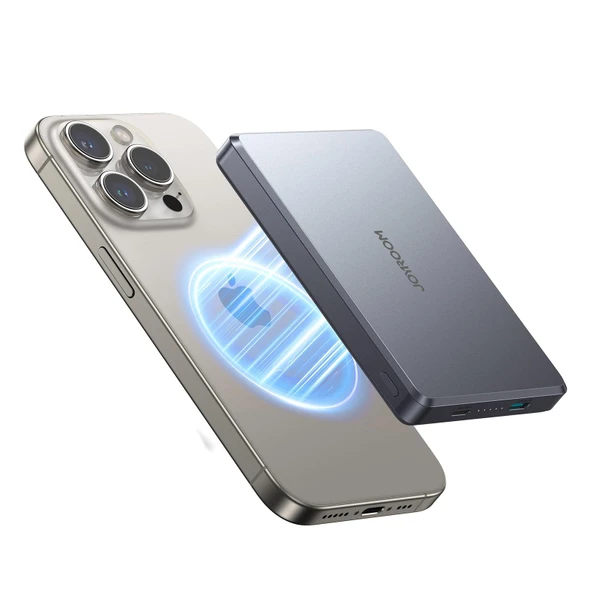 Joyroom 20W Ultra-Slim Metal MagSafe Kablosuz Ve Kablolu 20W Hızlı Şarj Power Bank 10.000mAh - 2