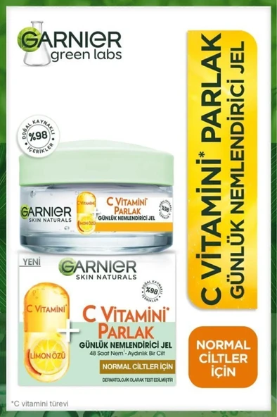 Garnier C Vitamini Parlak Günlük Nemlendirici Jel 50ml ürün görseli