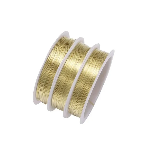 Hayal Sepeti  TAKI ve FİLOGRAFİ TELİ Makara Tel - 0.4mm ince - 10 adet Altın Renk - 5