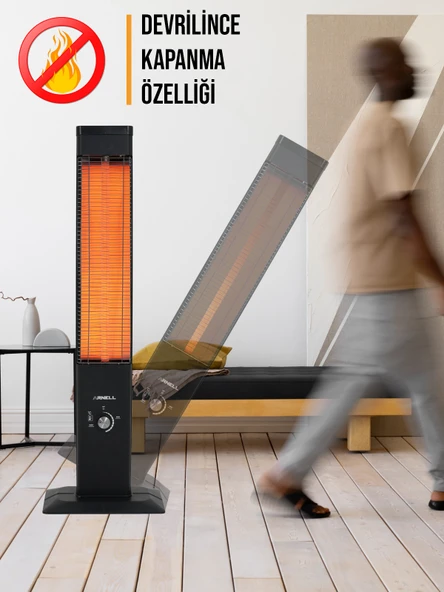 Corion Dikey Isıtıcı – Elektrikli Isıtıcı Konforu, Elektrikli Soba ile Etkili Isınma, Şık Tasarım! - Resim 8