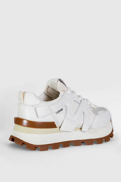 Lufian Emily Kadın Deri Sneaker Beyaz 121230019 - 2