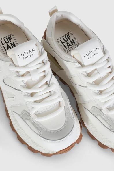 Lufian Emily Kadın Deri Sneaker Beyaz 121230019 - 3