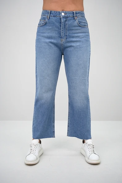 Kadın Büyük Beden Yüksek Bel Mom Jean 4418-25 DPL-968 - 10