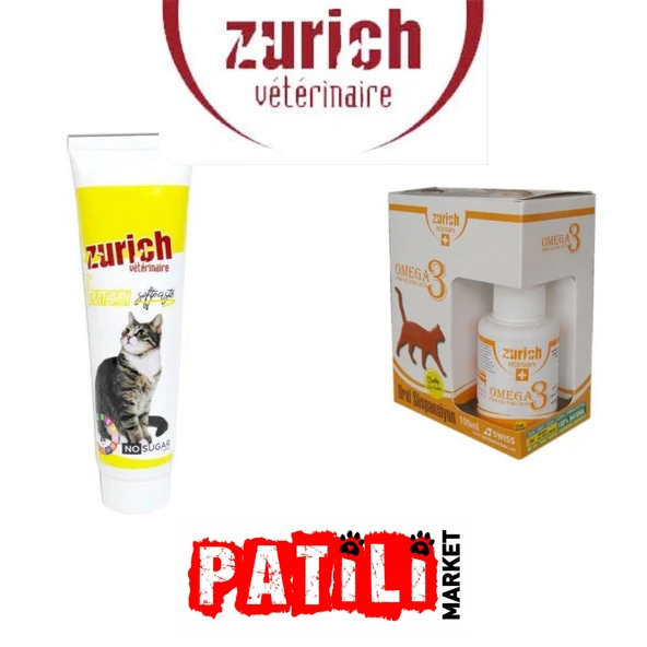 Zurich Kedi Omega + Multivitamin Paste set