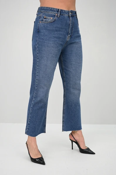 Kadın Büyük Beden Yüksek Bel Mom Jean 4418-25 DPL-968 - 4