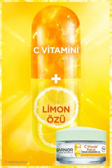 Garnier C Vitamini Parlak Günlük Nemlendirici Jel 50ml - Resim 3