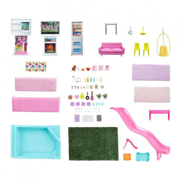 Barbienin Rüya Evi Yeni Seri GRG93 Lisanslı Ürün Barbie Evi - 2