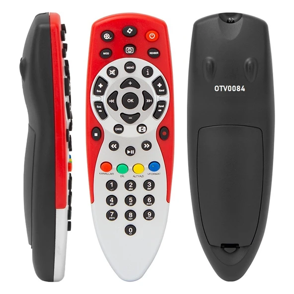 DIGITURK DT-8003 HD PLUS KIRMIZI UYDU KUMANDASI ürün görseli 1