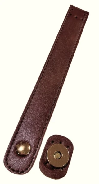 Angel Çanta Aksesuar Suni Deri 18x2.3 cm Çanta Kapağı  Light Gold Metalli ürün görseli