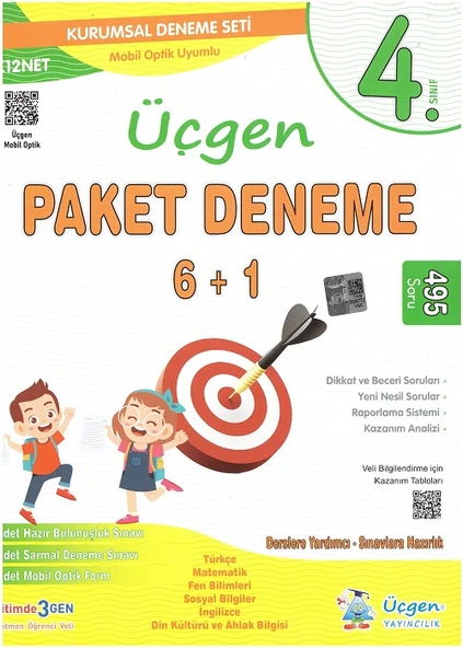 Ata 4.Sınıf Okula Yardımcı Bursluluk ve Özel Okullara Hazırlık Deneme Seti - 4