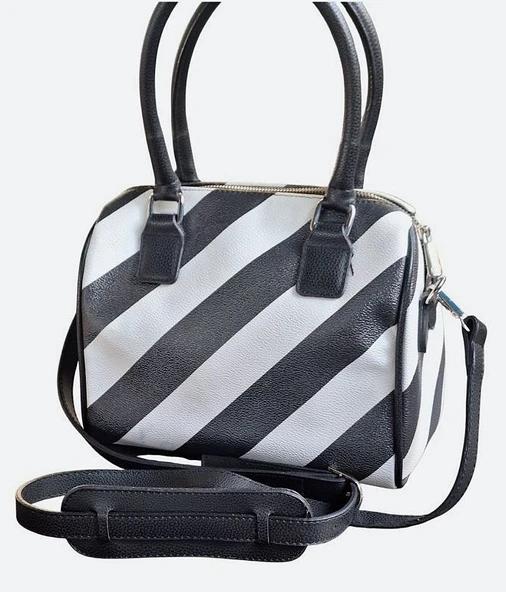 ORİJİNAL BEYMEN ZEBRA DESENLİ ÇAPRAZ KAMERA ÇANTA - 2
