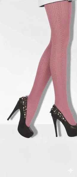 Daymod Kadın Marry Micro File Desenli Külotlu Çorap - Resim 2