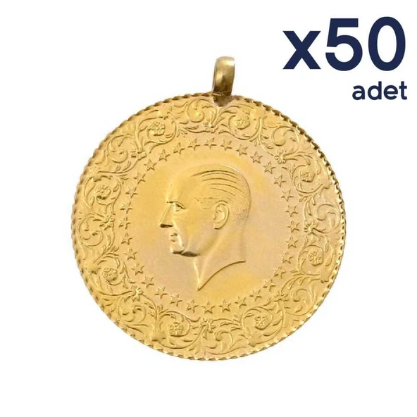 AgaKulche Yeni 50 Adet Çeyrek Altın