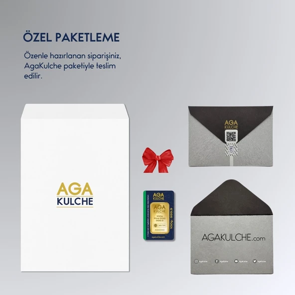 AgaKulche 100 gr 24 Ayar 999.9 Külçe Altın - Resim 4