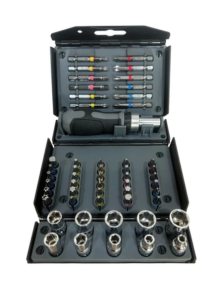 Nttools Bist Uç ve Lokma Seti 1/4" 53 Parça - Resim 4