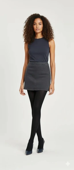 Daymod Kadın Zerde Desenli Micro Külotlu Çorap ürün görseli 1