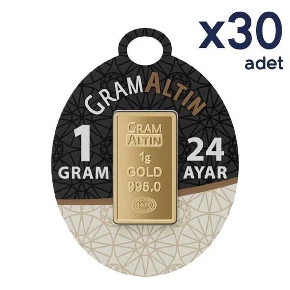 AgaKulche 24 Ayar 30 Adet İAR 1 gr Altın