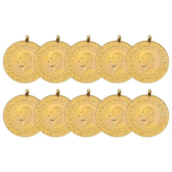 AgaKulche Eski 10 Adet Yarım Altın