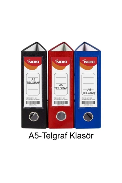 Telgraf Klasör Geniş A5 Plastik 3 Renk 1 Paket ürün görseli