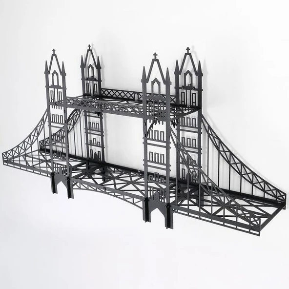 Dekoratif Londra Köprüsü Masa Üstü, Duvar Rafı Londra Köprü, Metal Köprü Biblo Ofis Dekorasyon - 7