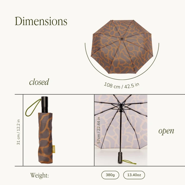 Original Duckhead The Daily - Coffee Ripples Automatic Umbrella - 6