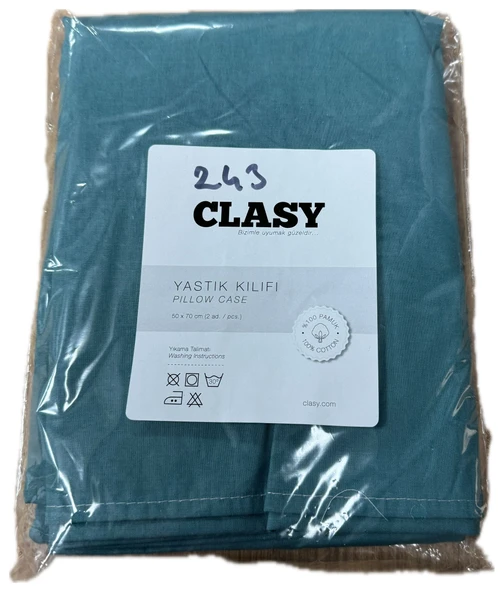 Clasy Ranforce 2 Adet Yastık Düz Renk Mint Yeşili - 2