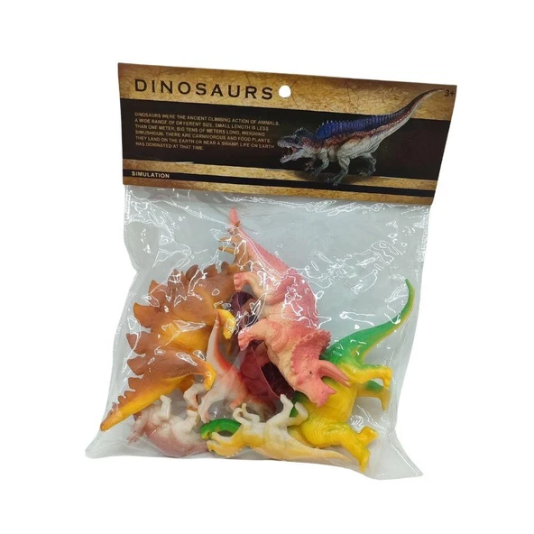 Poşette Dinozor Seti 7 Parça