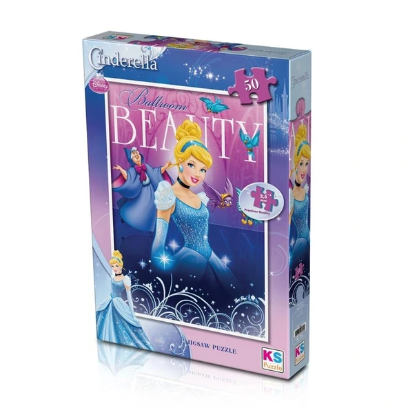 CRL709 KS, Cinderella  50 Parça Çocuk Puzzle ürün görseli 1