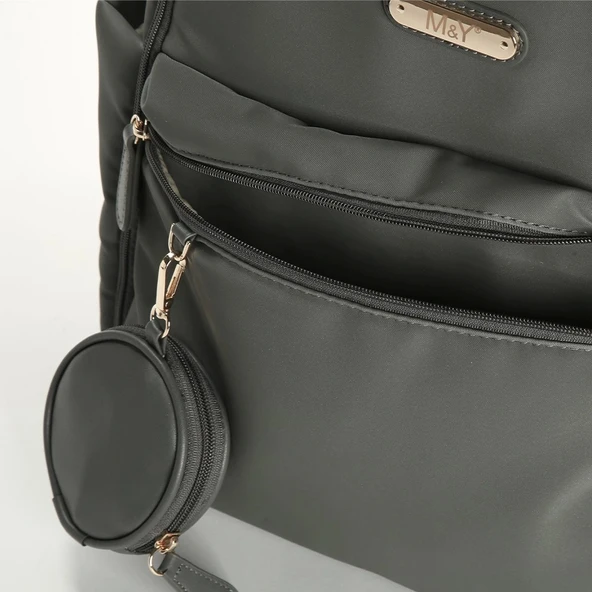 Nessiworld M&Y Diamond Anne Bebek Bakım Sırt Çantası 7345 Gri - Resim 4