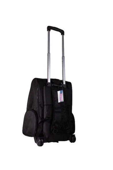 Çekçekli Sırt Çantası Siyah 32x28x46cm - 2