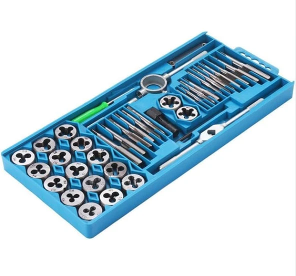 40 Parça Klavuz Pafta Seti Metrik Set M3-M12 Arası 40lı Takım - 3