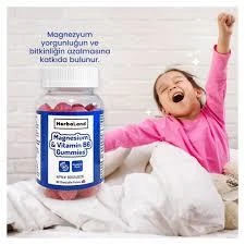 Herbaland Gummies Magnezyum ve Vitamin B6 60 Çiğnenebilir Form - Resim 3
