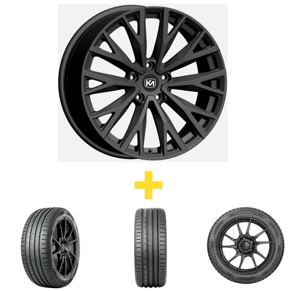Kormetal Tesla Y Uyumlu DY1289 19" Jant 4 Adet + Nokian 255/45R19 Yaz Lastiği 4 Adet