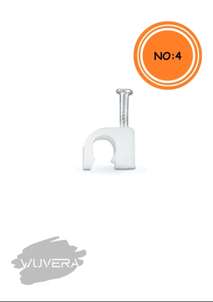 Wuvera No:4 Çivili Kroşe – Kablolarınız İçin Pratik ve Dayanıklı Çözüm! - 2