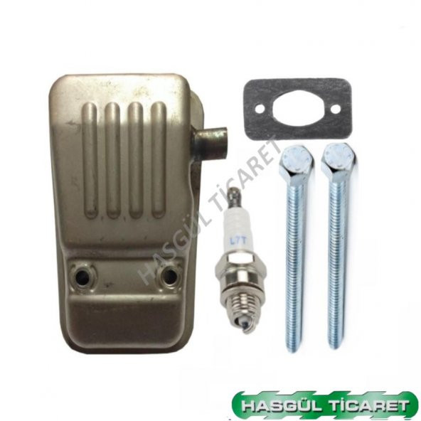 Hsgl Motorlu Tırpan Olemac 753 Egzoz Conta Saplama Vida Buji set - Resim 5